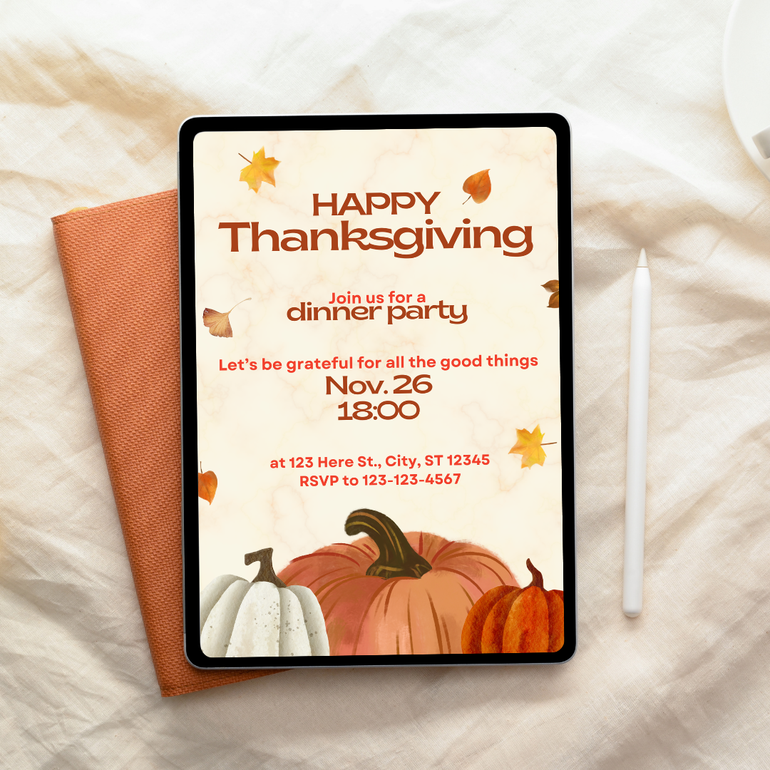 Autumn Party Invite Template