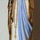 Miniature : statue Notre Dame de Lourdes 20 cm