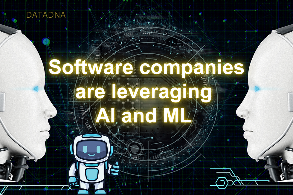 Software companies are leveraging AI and MLSoftware companies are leveraging AI and ML for product enhancement for product enhancement