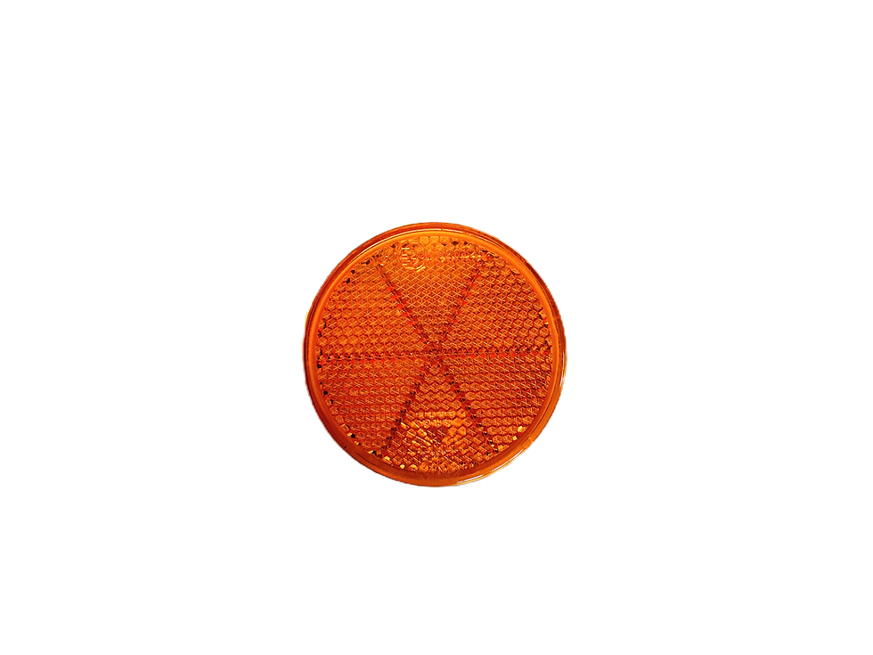 Reflex rund orange 60 mm