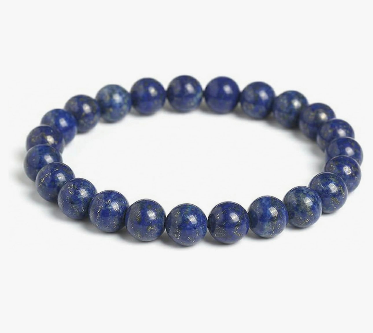 Bracelet en perles naturelles de Lapis lazuli 8m