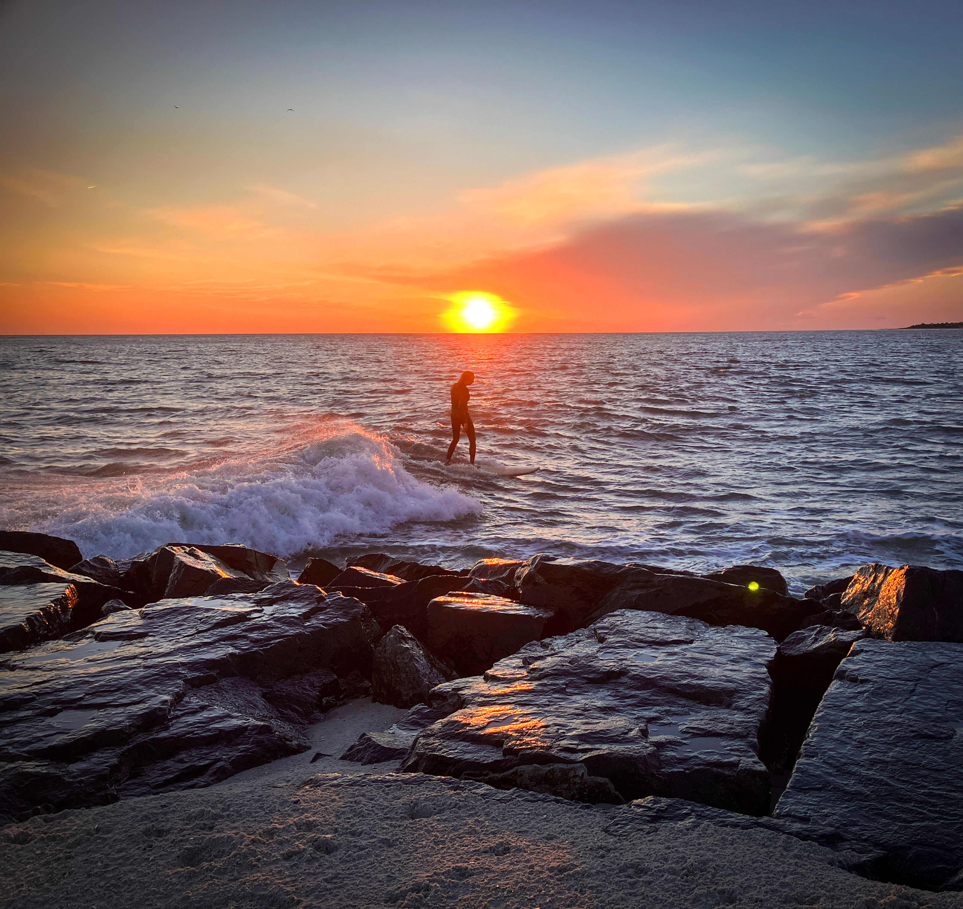 Surfing the sundown (part of the Cape May collection)