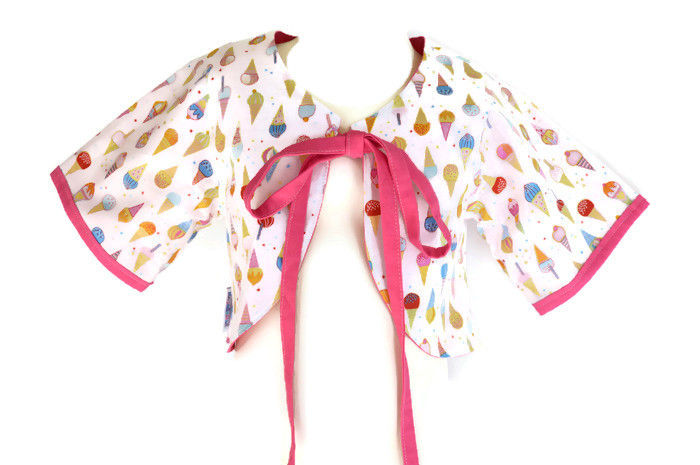 MelyndaMade Hadmade Childrens Clothes Reversible Shrug