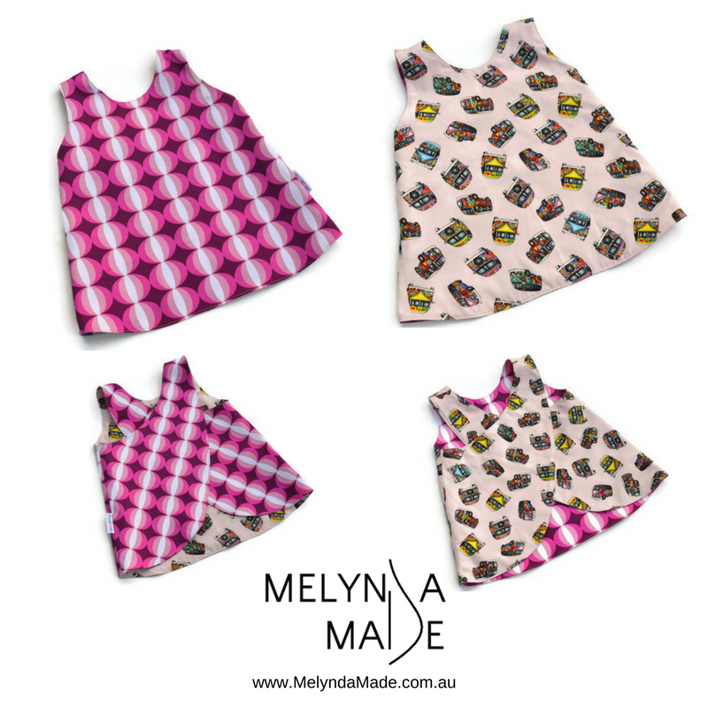 Thumbnail: MelyndaMade Handmade Reversible Pinny Size 1