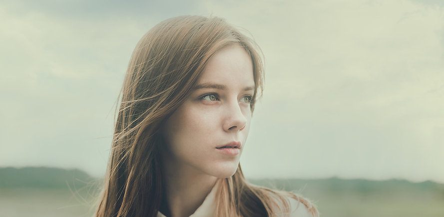 Girl Looking into Distance