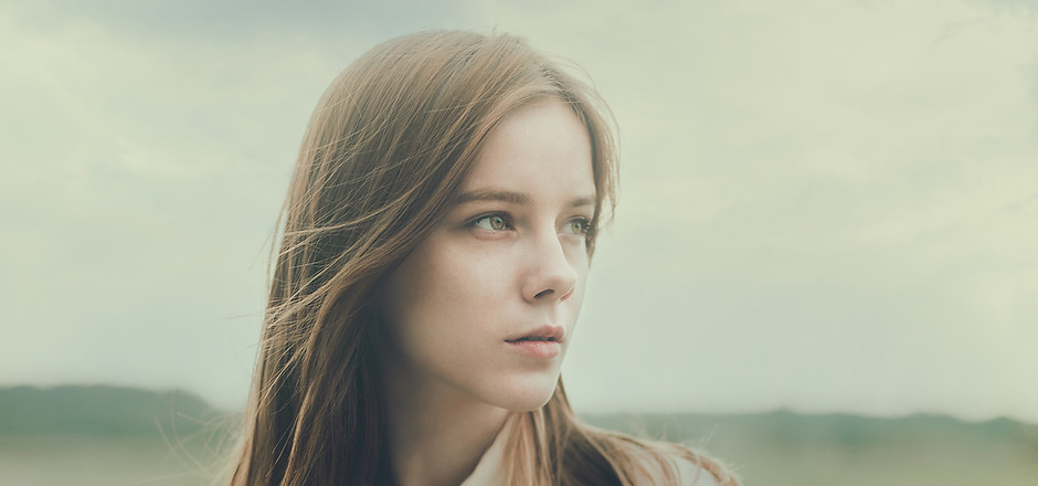Girl Looking into Distance