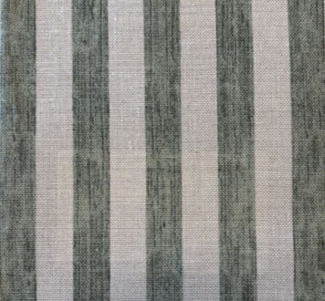 Punch & Judy Grande Stripes linen fabric made by Peony & Sage and used for custom, hand-sewn lampshades by Mulberry & Oak Interiors in Edmonton, Alberta, Canada