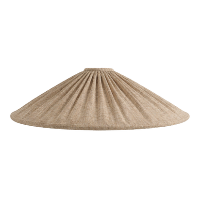 The Vivienne is a custom made, pleated, hand-sewn,  silk lampshade covered in Anna French Pradesh fabric created by Mulberry & Oak Interiors in Edmonton, Alberta, Canada