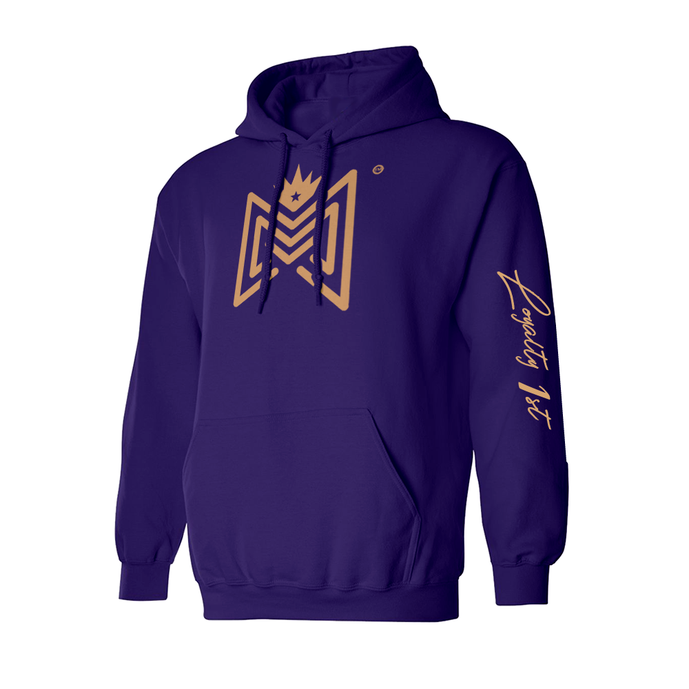 MMOV - Purple and Gold "Loyalty 1st" Hoodie