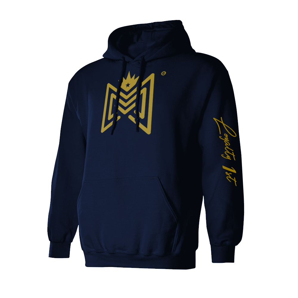 MMOV - Blue and Gold "Loyalty 1st" Hoodie