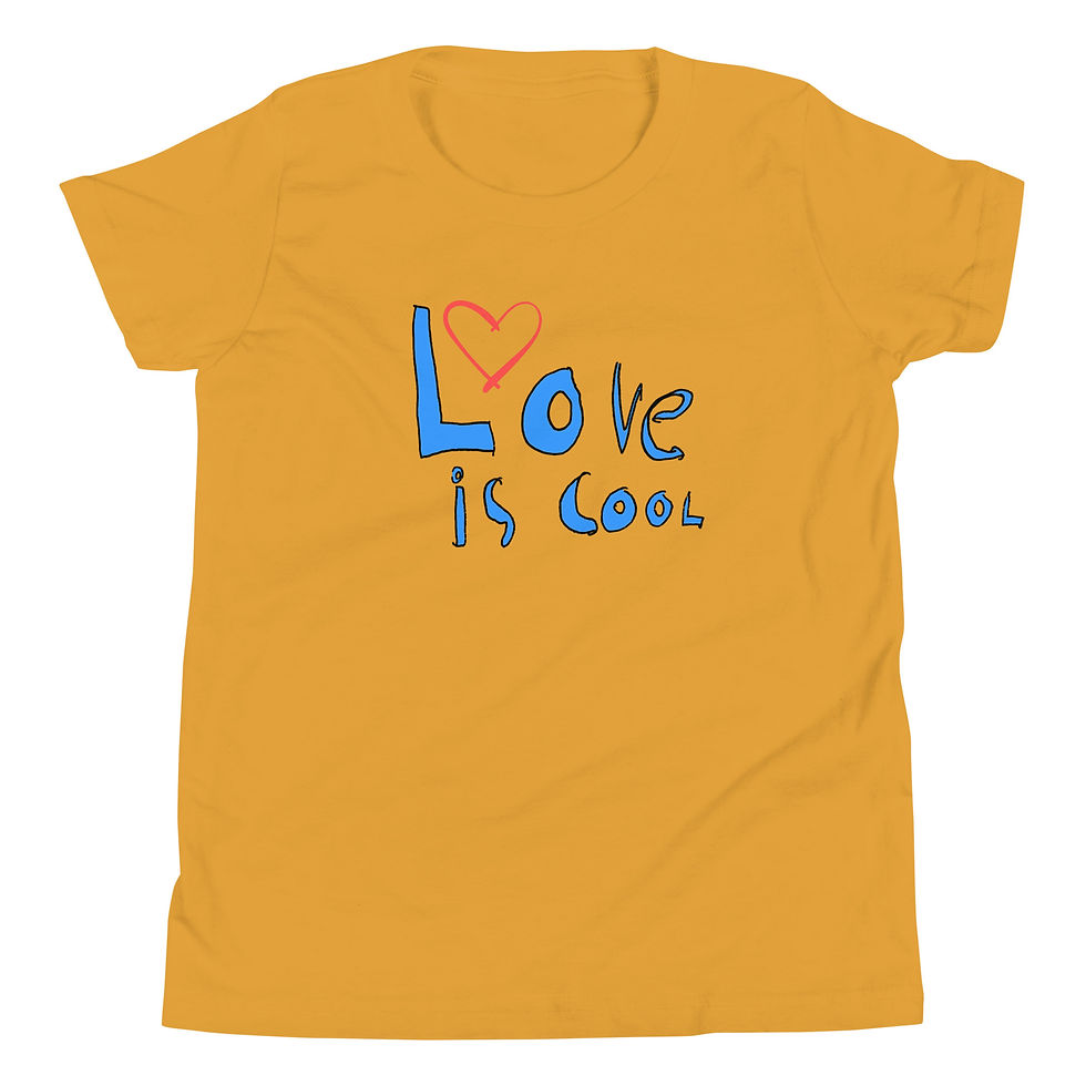 Thumbnail: Melei Brand - Love is Cool Youth Short Sleeve T-Shirt