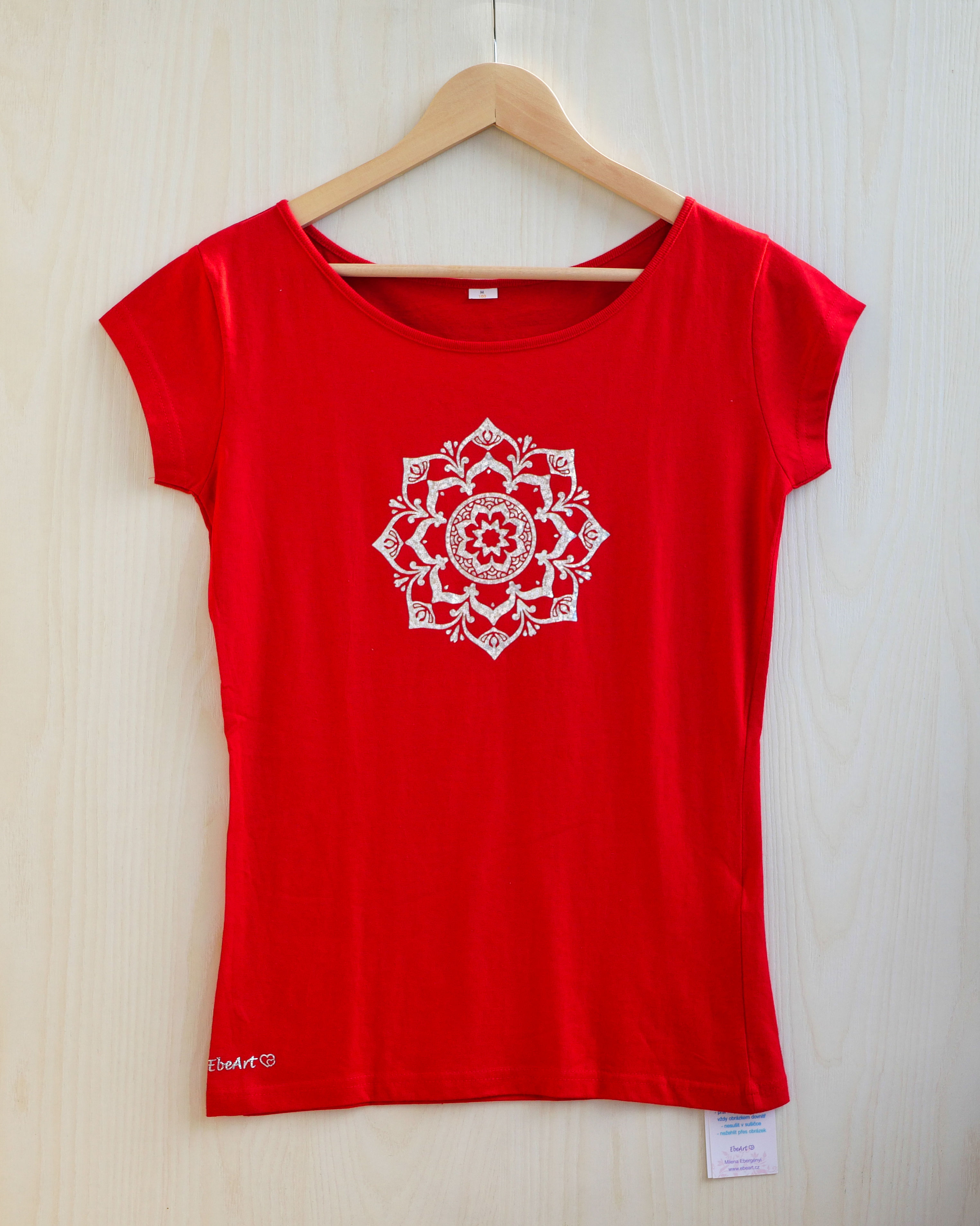Dámské triko - RADOST - sytě červená