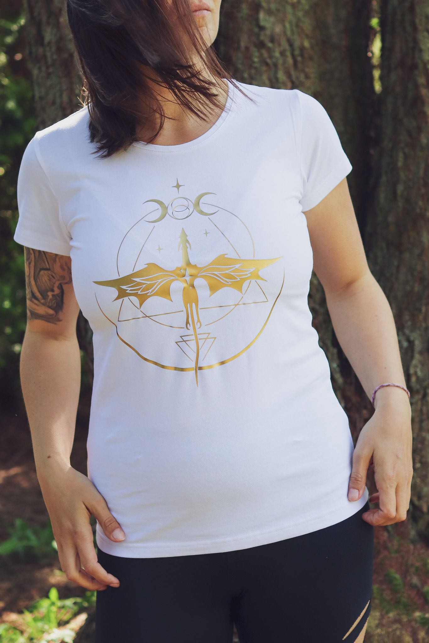 Dámské triko - PATRON DUŠE - bílá