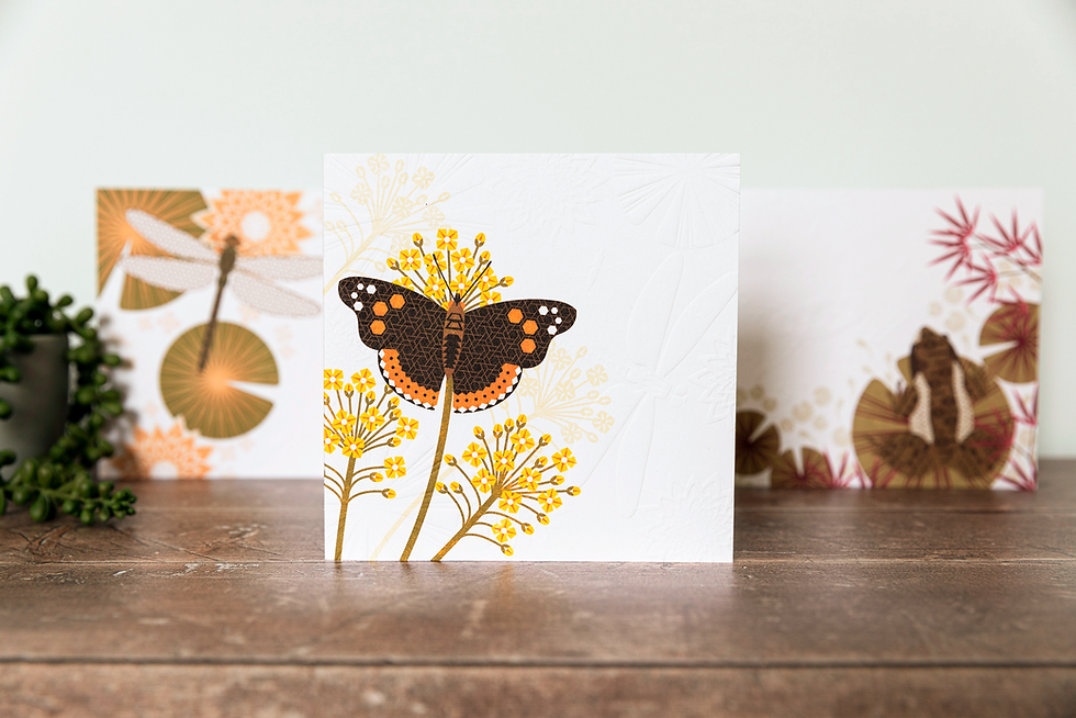 Thumbnail: Red Admiral Butterfly Greeting Card