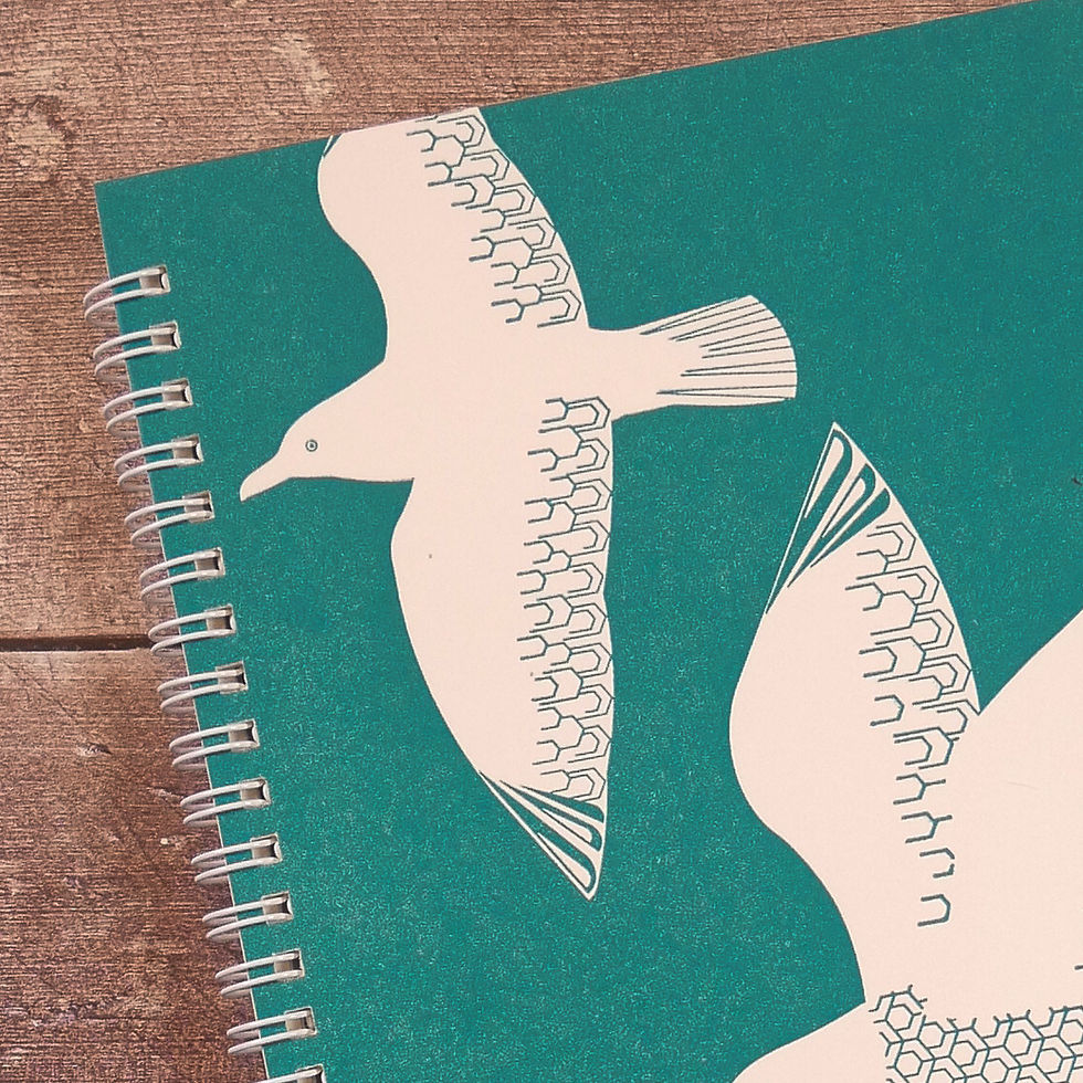 Thumbnail: Teal Seagull Lined Note Book