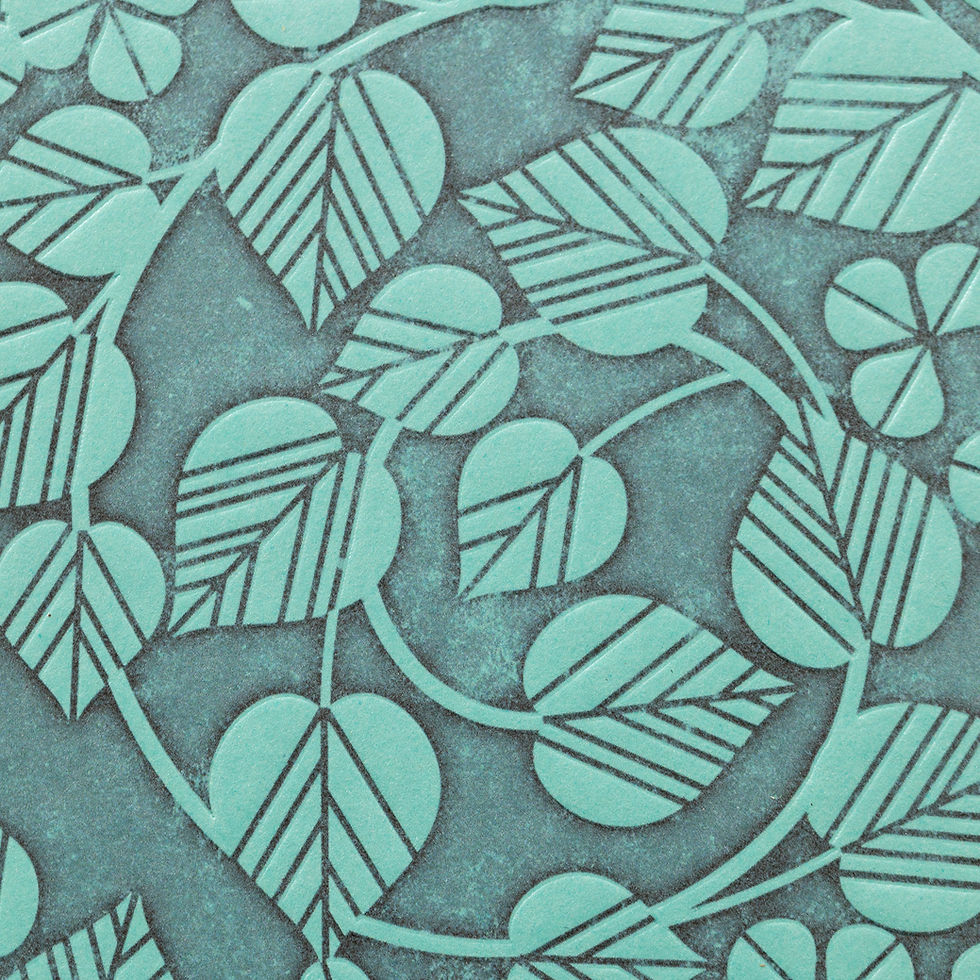Thumbnail: Lagoon Green Floral Greeting Card