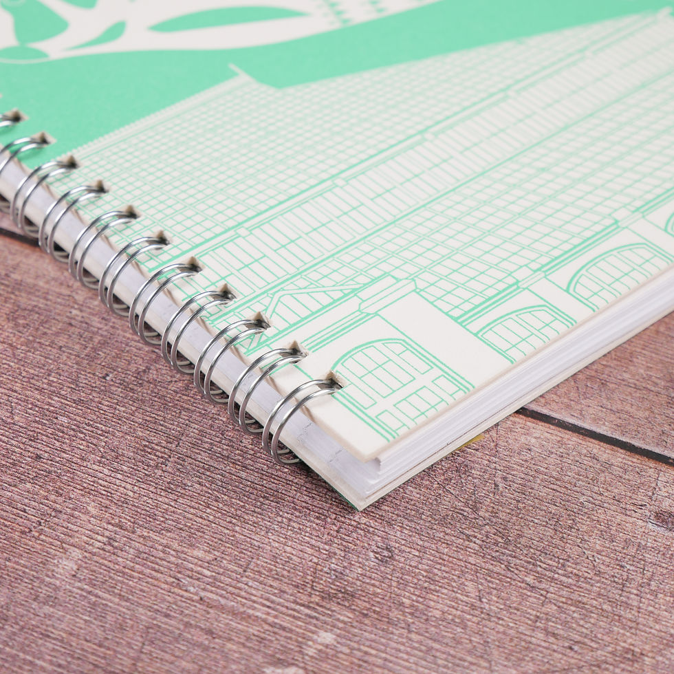 Thumbnail: Green Woodpeckers Lined Note Book