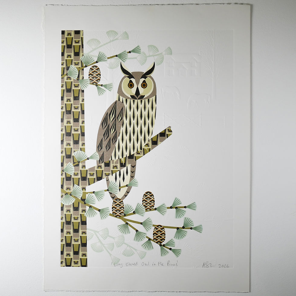 Thumbnail: Long Eared Owl in the Pines