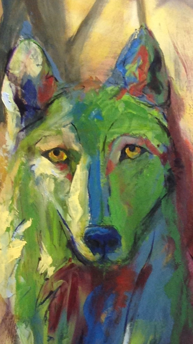 Green wolf