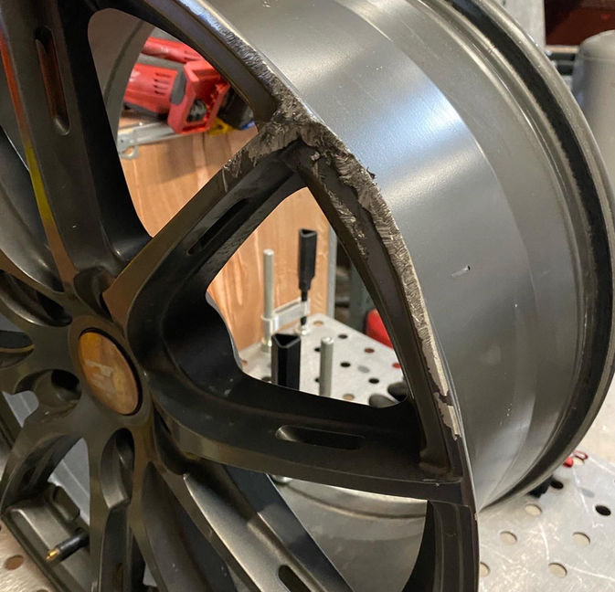 Bent and Cracked rim