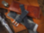 Thumbnail: Handmade Leather 20mm to 18mm tapered Tire Tread Strap