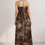 Thumbnail: Empire Waist Maxi Dress in Brown Marble