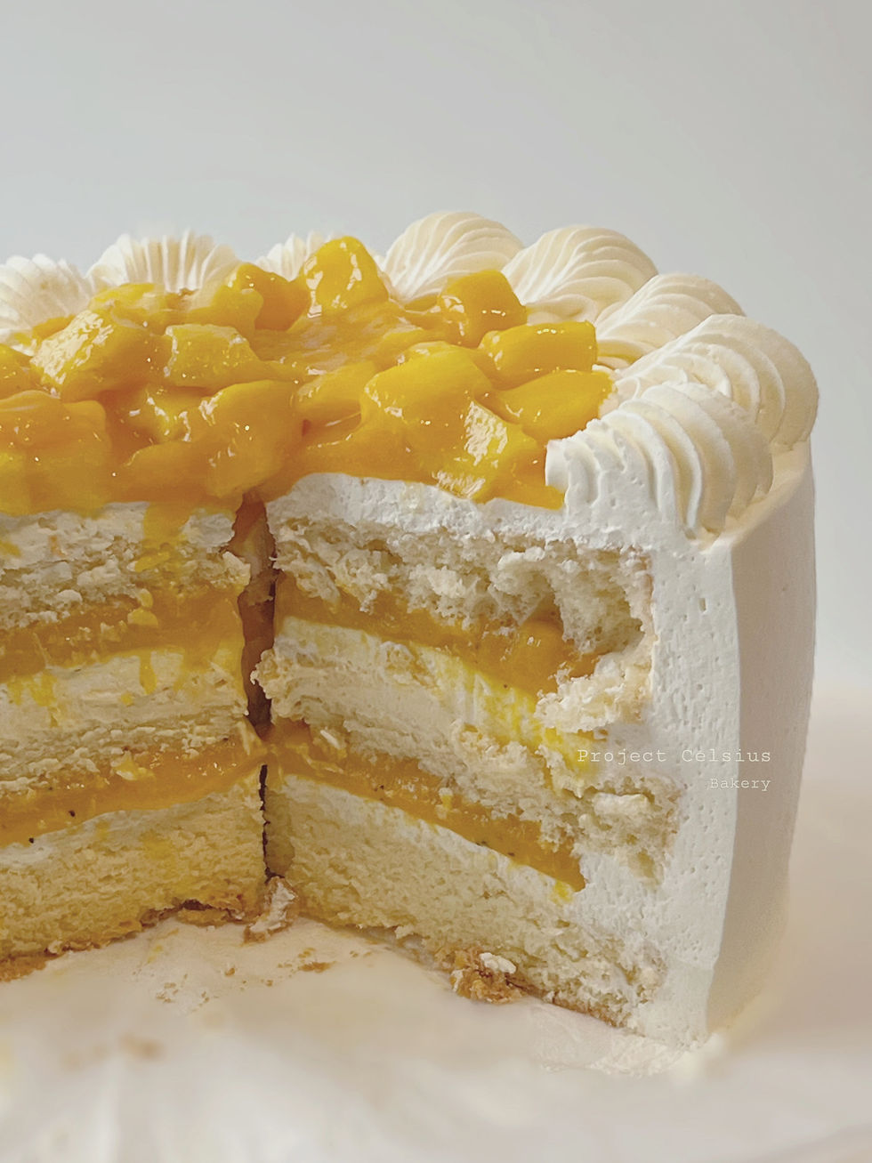 Mango Passion Fruit Fresh Cream Cake