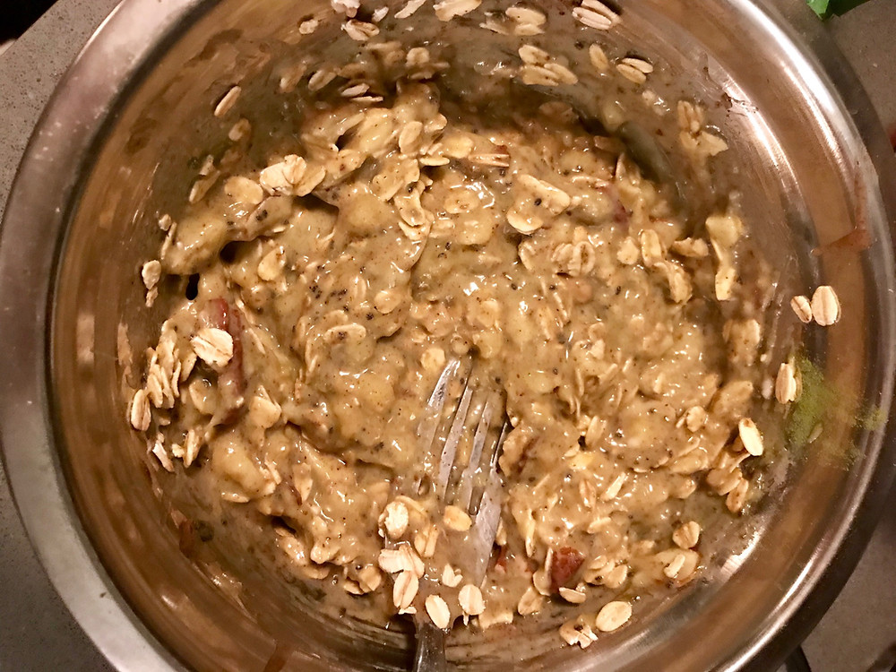 oats are mixed in
