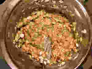 oats are mixed in
