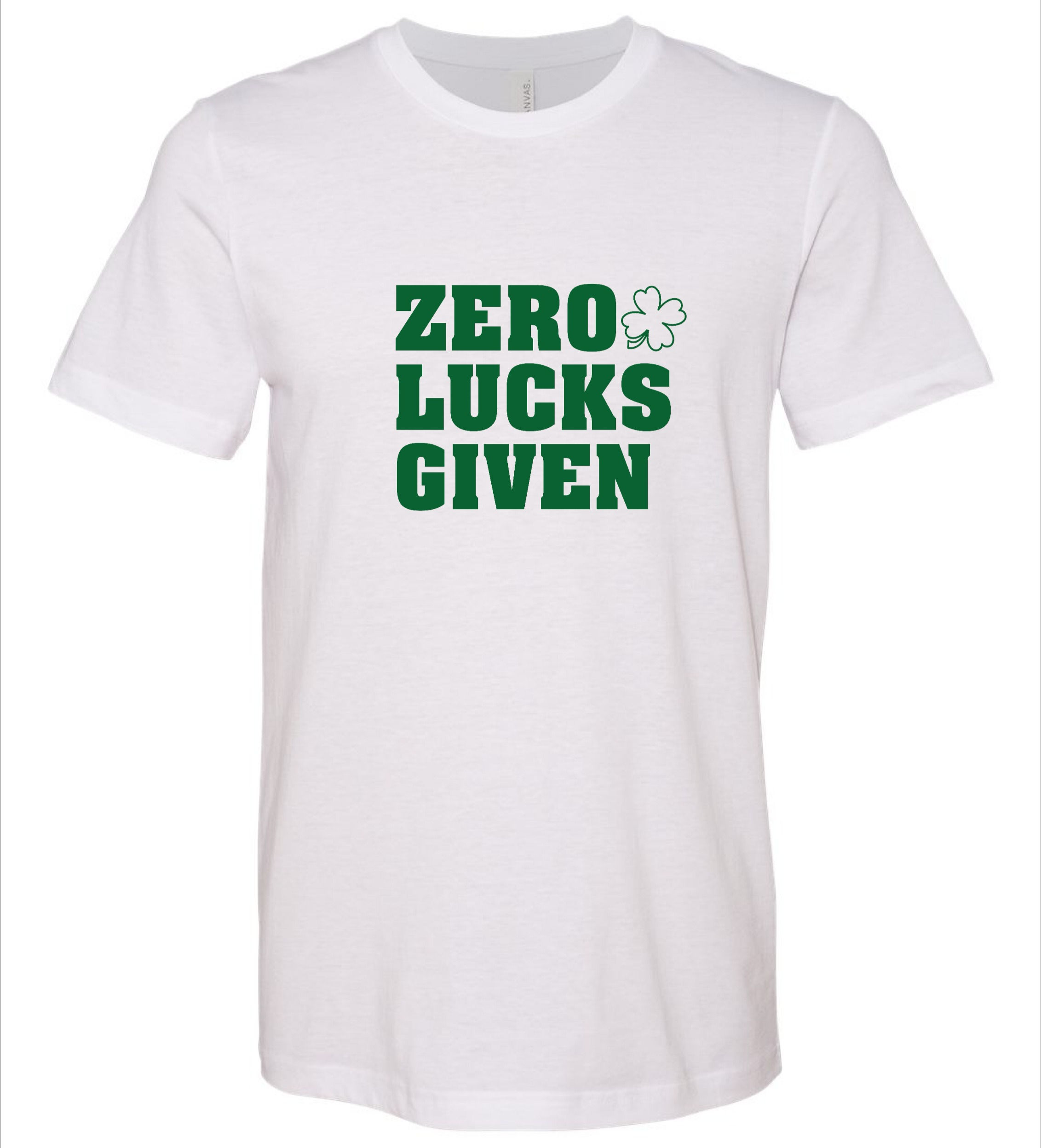 Zero Lucks Given Bella Adult Shirt