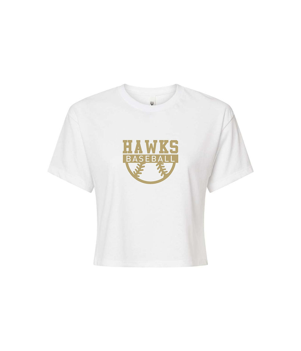 Thumbnail: Next Level Women's Crop- Hawks Option 2
