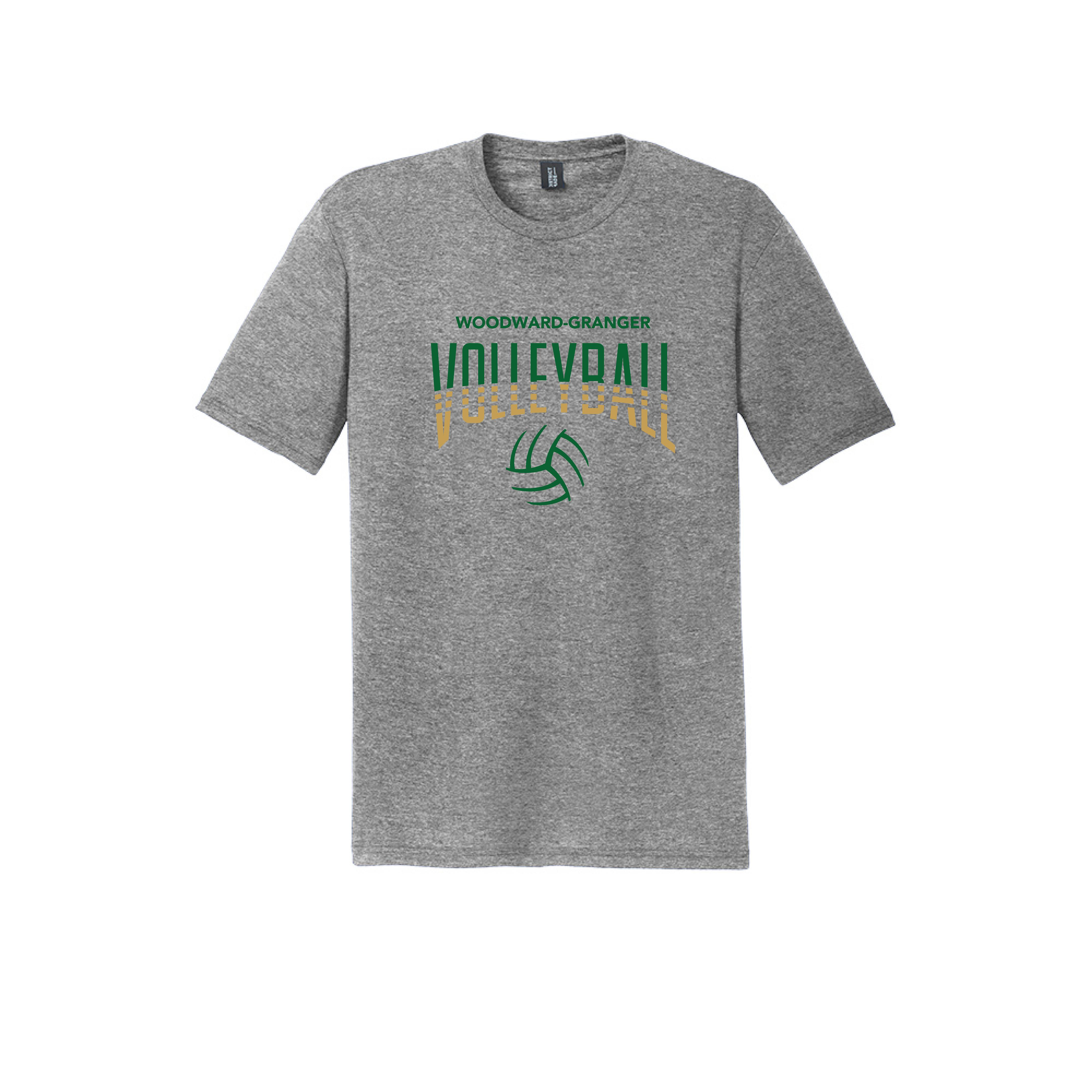 WG Volleyball Striped Design District Perfect Tri Tee
