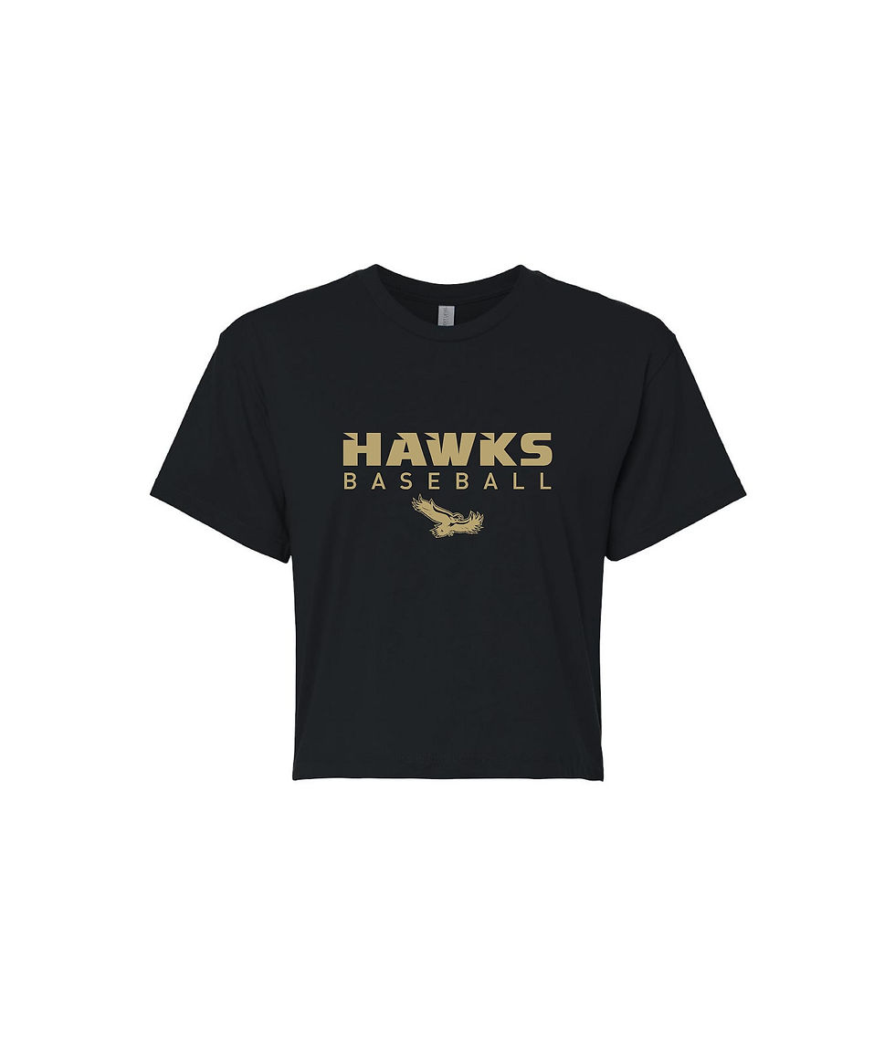 Thumbnail: Next Level Women's Crop- Hawks Option 1