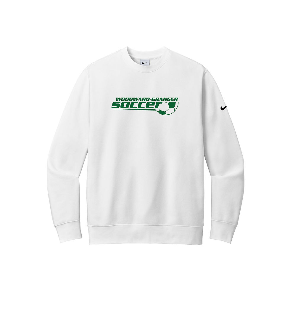 Thumbnail: WG Soccer Nike Club Fleece Sleeve Swoosh Crew- Simple Design