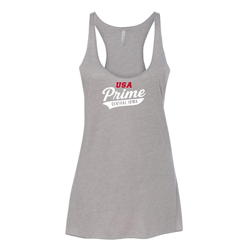 Thumbnail: USA Prime Bella Canvas Women's Racerback Tank Simple Design