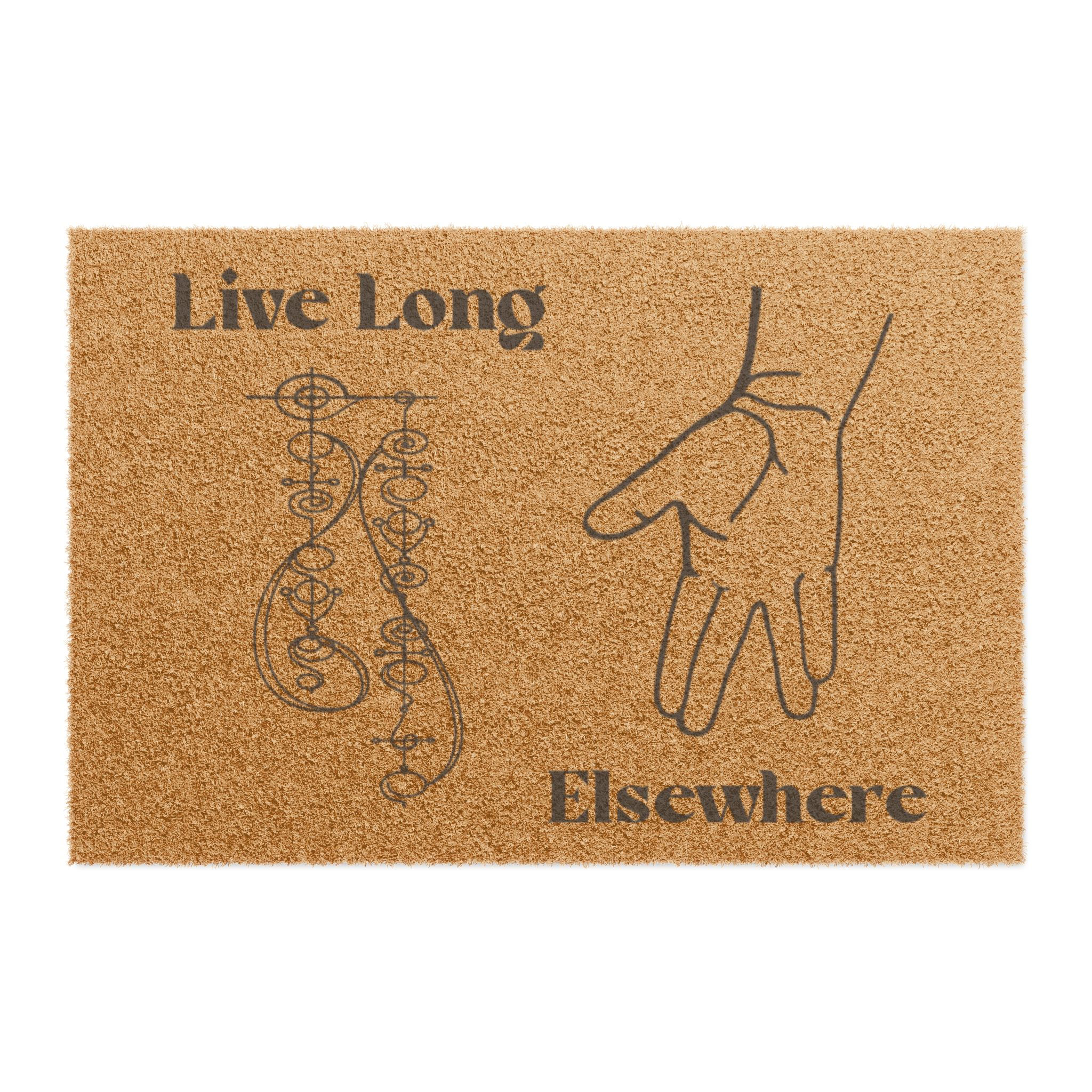Live Long Elsewhere Doormat