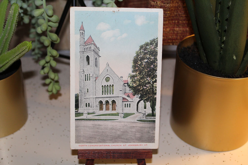 Vintage Post Card-Washington Green 1c Stamp