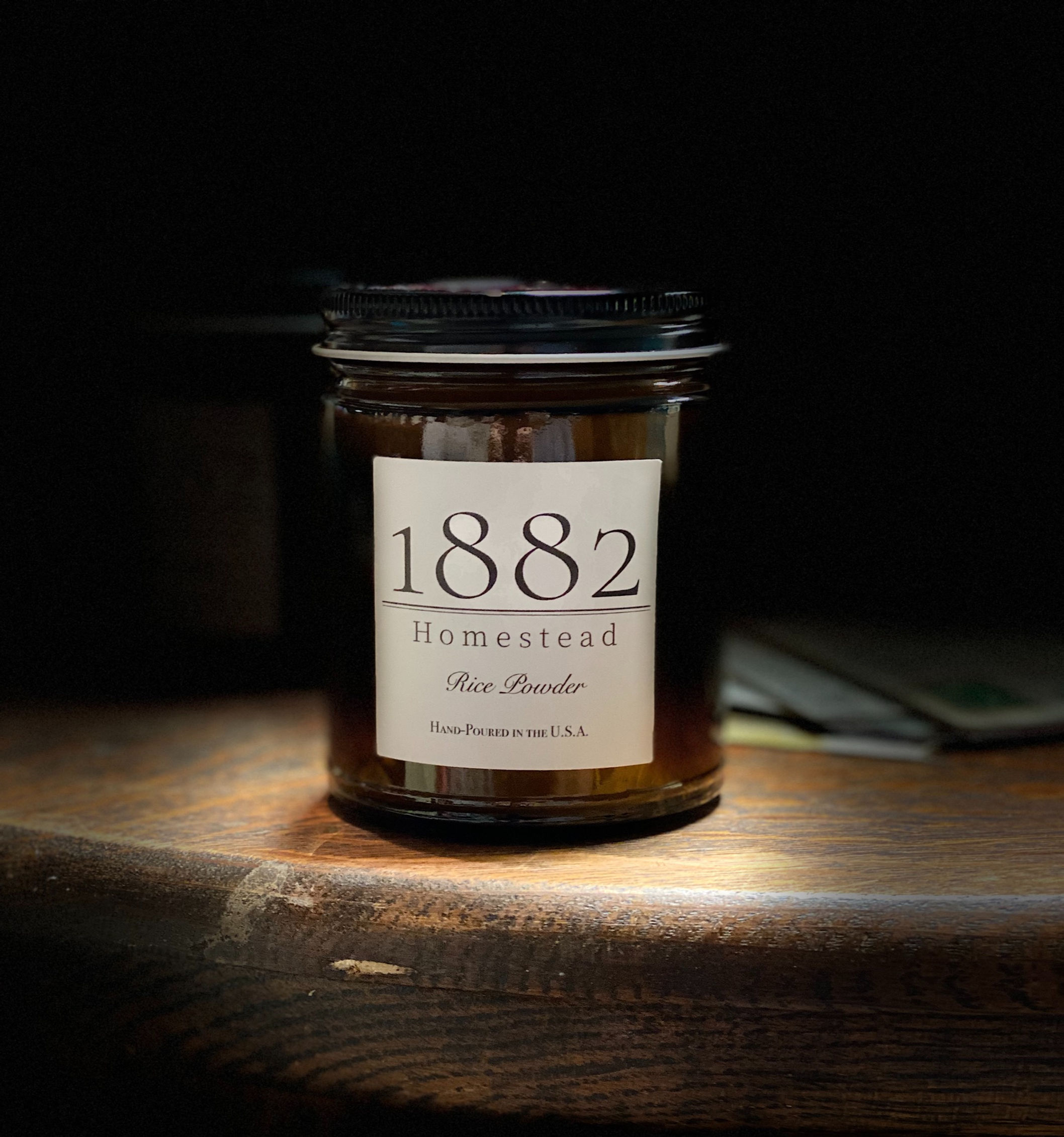 1882 Homestead Hand Poured Soy Candle - Rice Powder