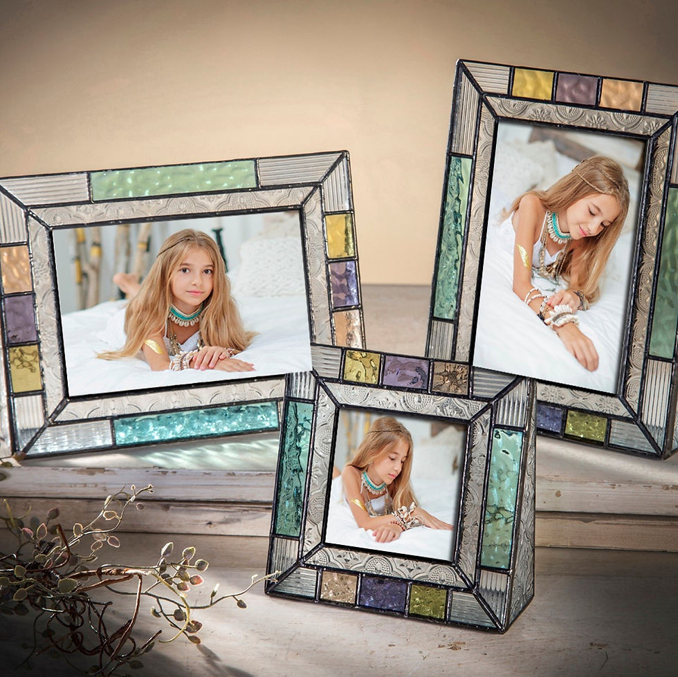 Thumbnail: 4x6 Horizontal Frame-English Muffle Pastel Multi Colors