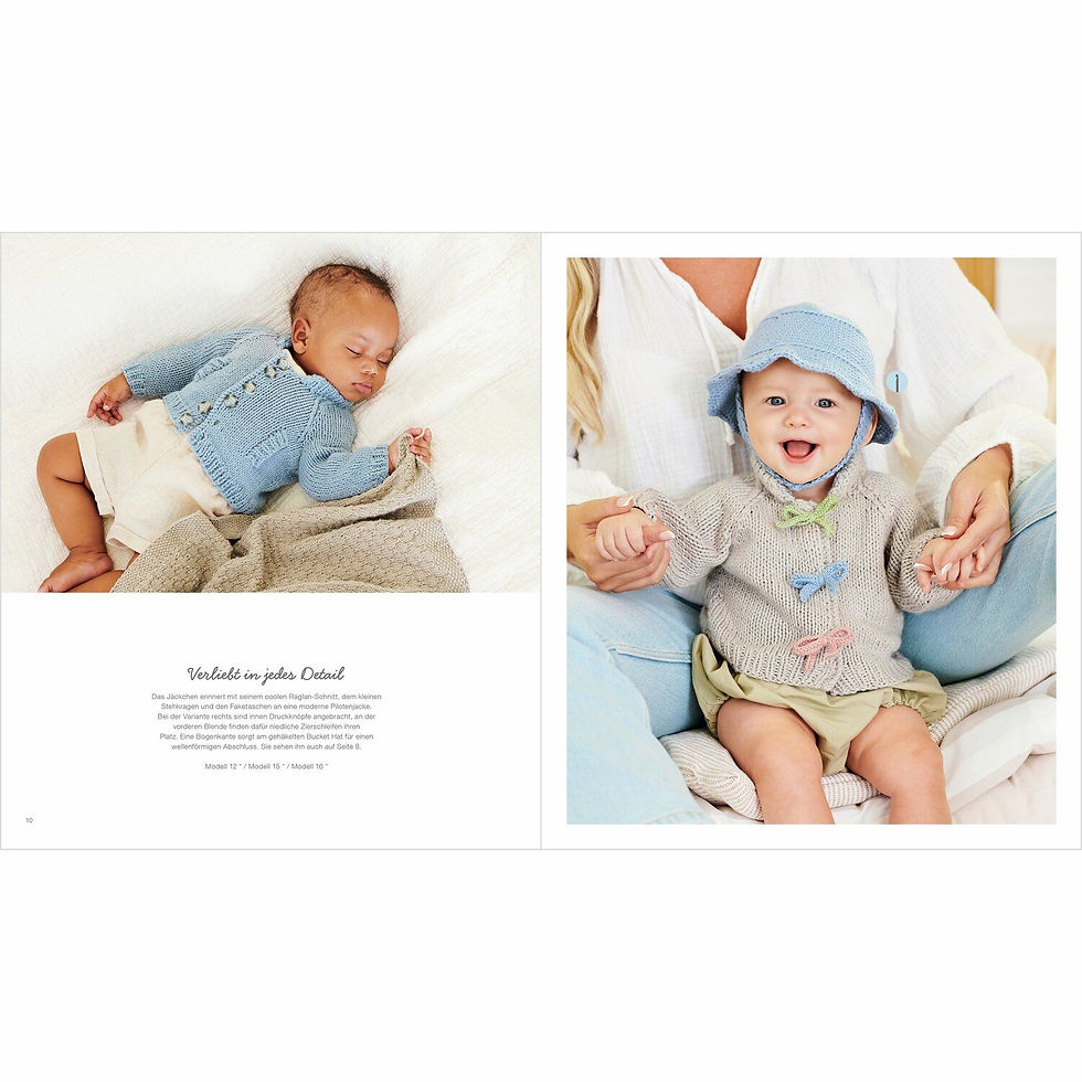 Miniaturbild: Strick und häkelmodelle Anleitungsheft für babymode
