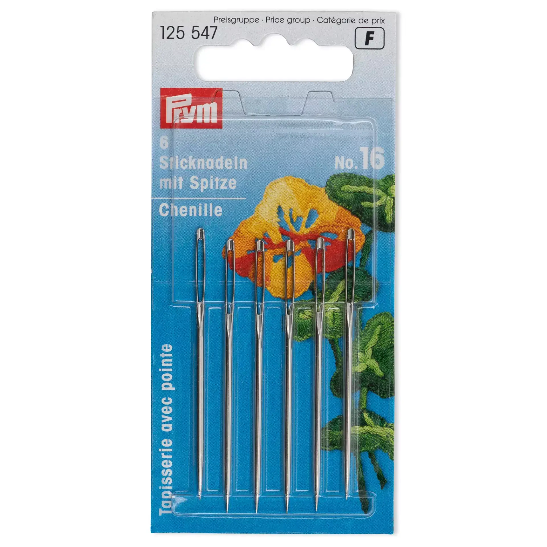 6 spitze silberne Sticknadeln zum besticken feiner designs