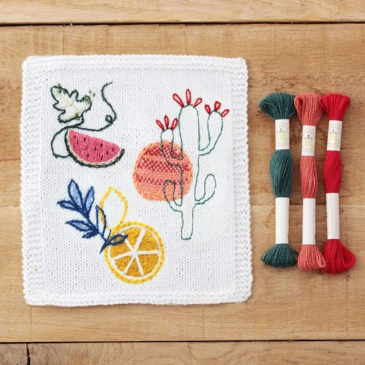 Miniaturbild: heft mit 29 Stickanleitungen - designs aus der natur in bunten farben
