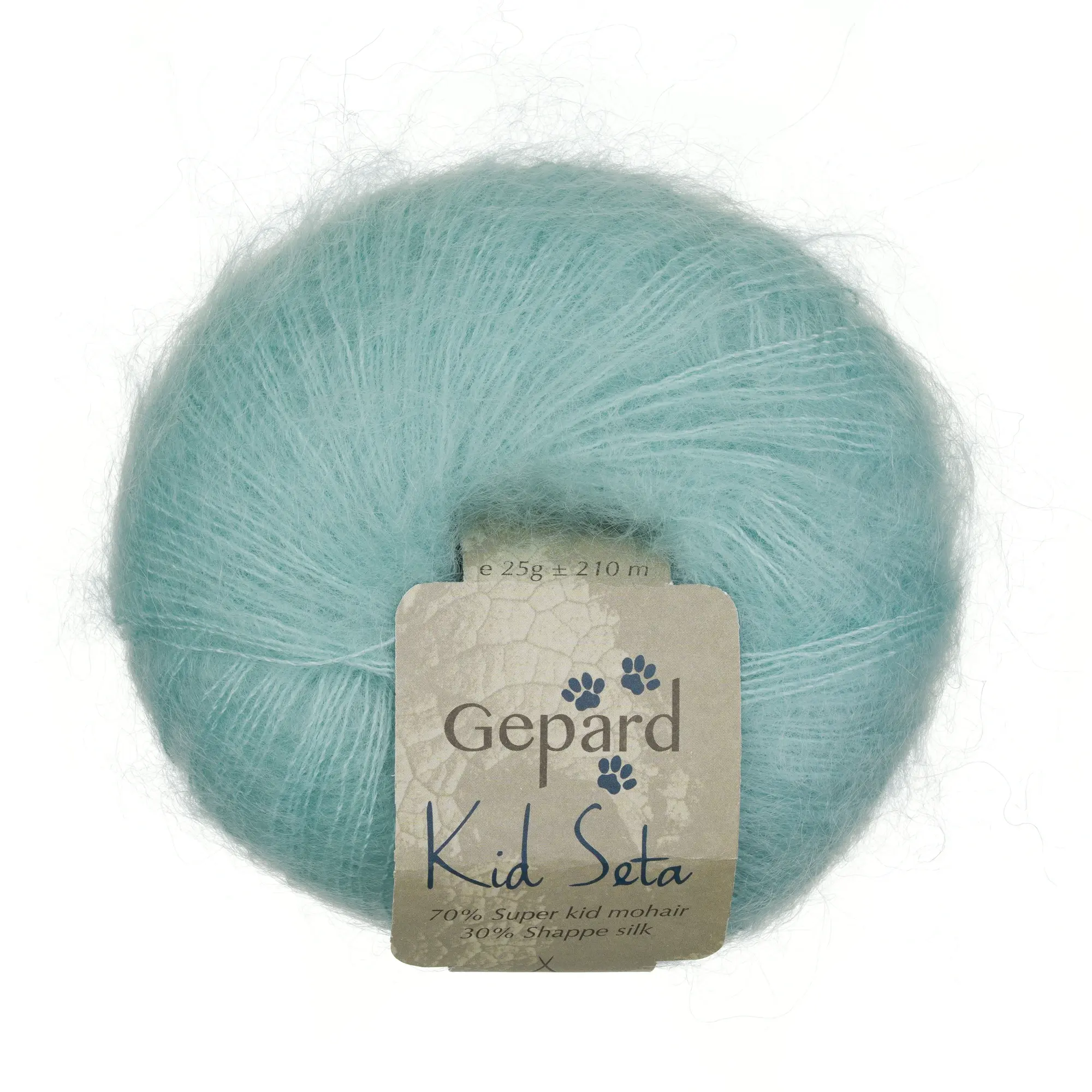 helltürkisfarbenes Seidenmohairgarnn von Gepard farbe 462