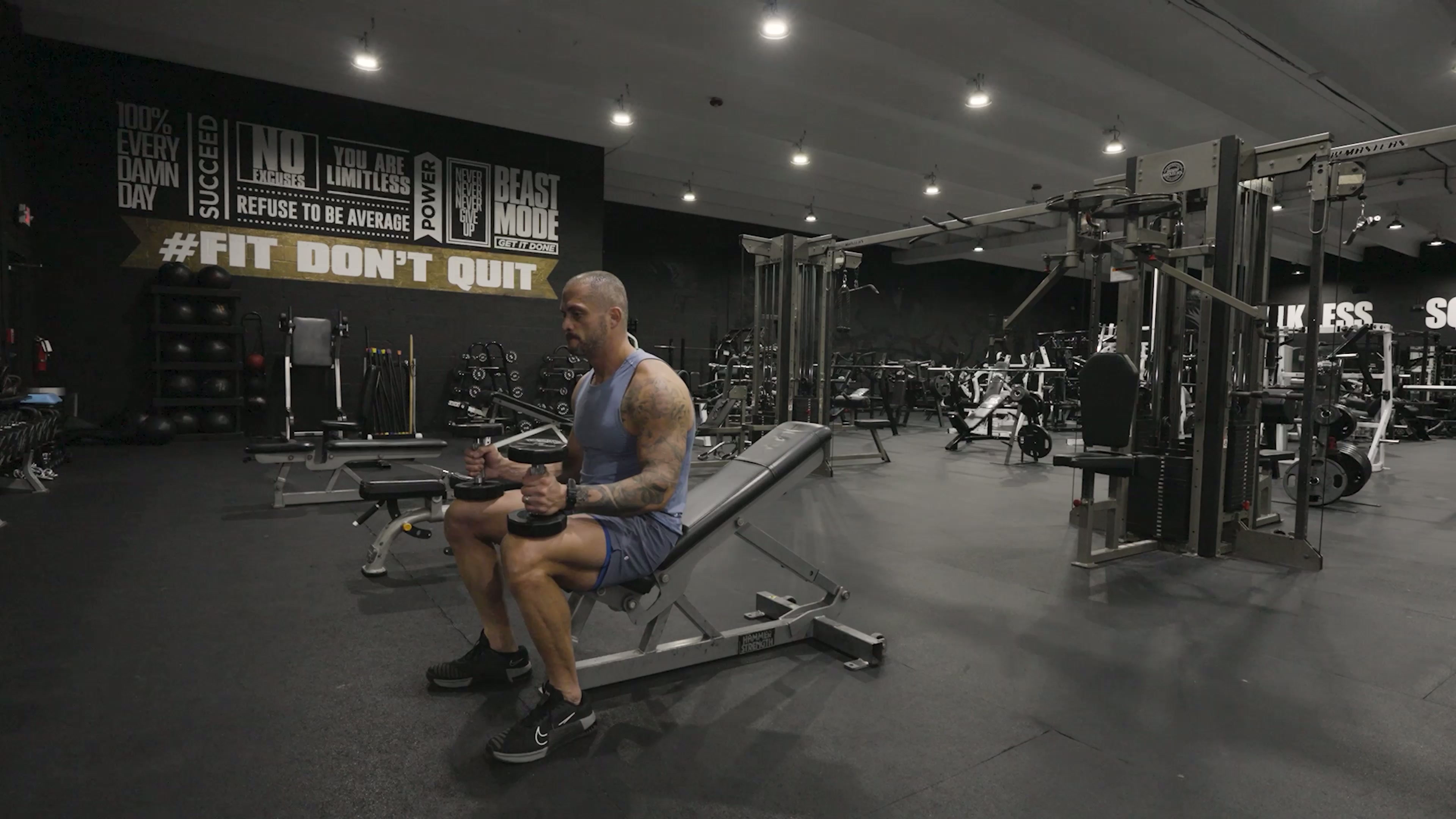 Inclined Dumbbell Fly