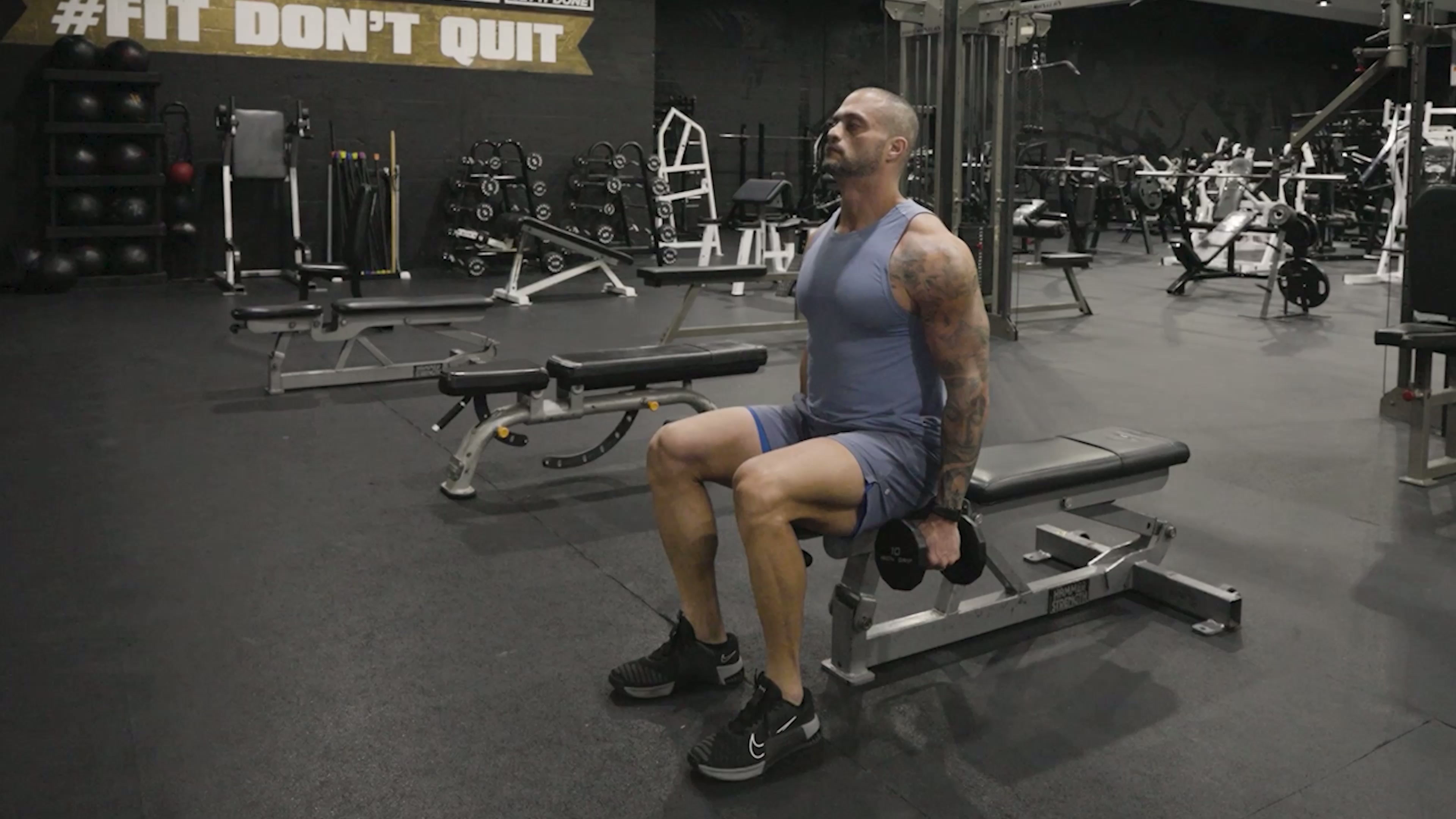 Seated Dumbbell Lateral Raise