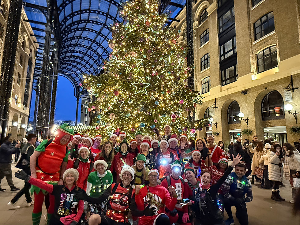 Fairlands Valley Spartans Classic Christmas lights running tour