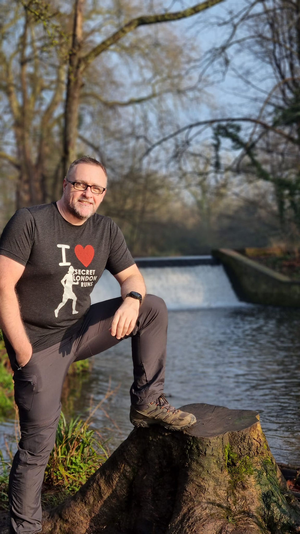 Thumbnail: Men's vintage black I heart Secret London Runs shirt