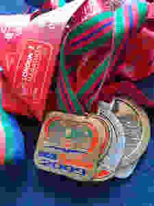 Ronnie's London Marathon medals
