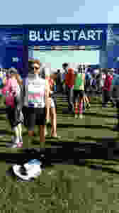 Ronnie getting ready to start the London Marathon in 2018