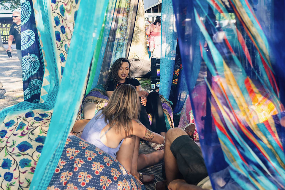 Tarot and terpenes—CULTA added a mystical twist to the day with in-depth card readings inside their vibe-rich lounge space.